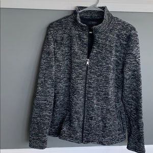 Charcoal grey light jacket sweater